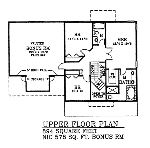 upper floor house blueprint