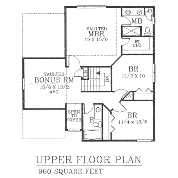 upper floor house blueprint
