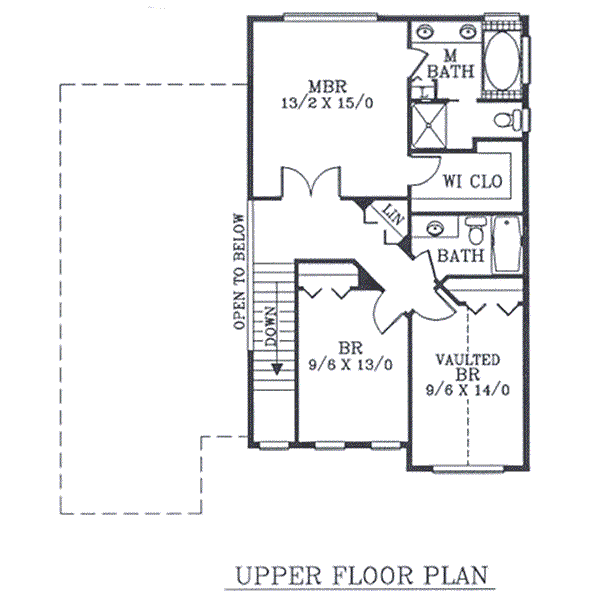 upper floor house blueprint