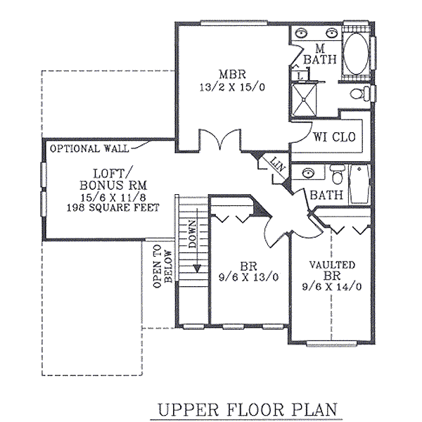 upper floor house blueprint