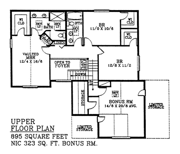 upper floor house blueprint