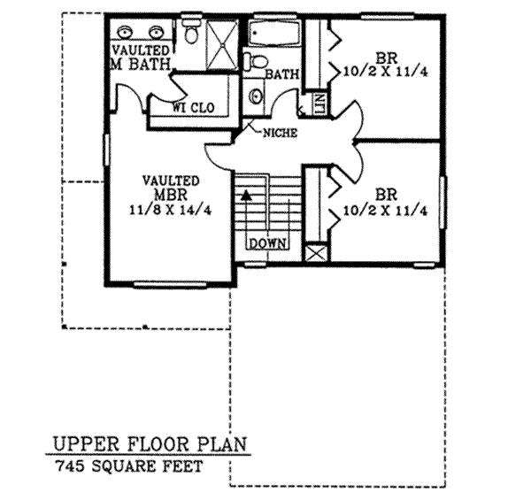 upper floor house blueprint