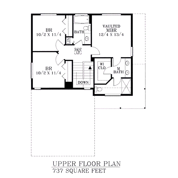 upper floor house blueprint