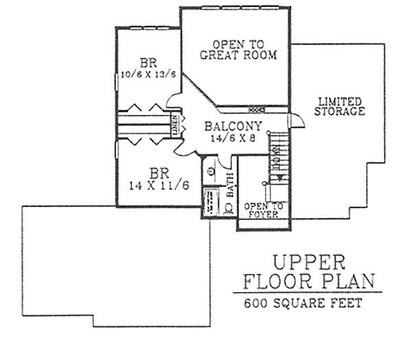 upper floor house blueprint