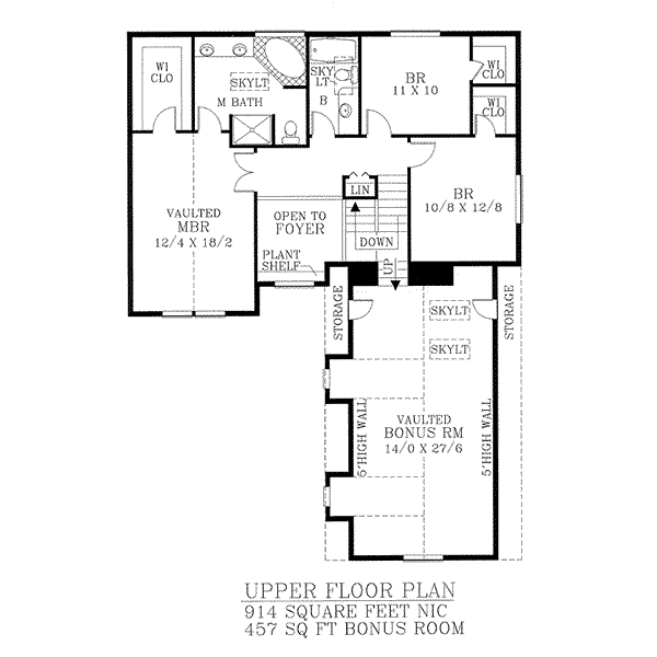 upper floor house blueprint
