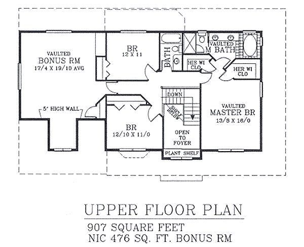 upper floor house blueprint