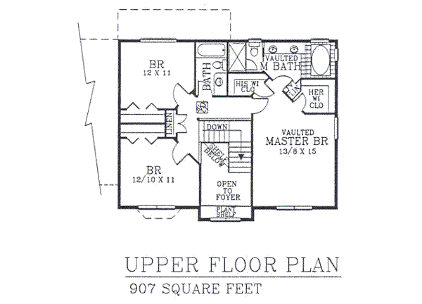 upper floor house blueprint