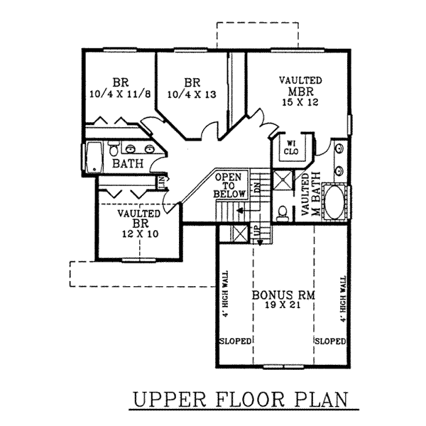 upper floor house blueprint