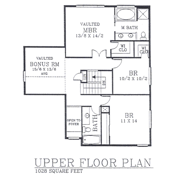 upper floor house blueprint
