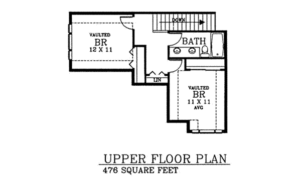 upper floor house blueprint