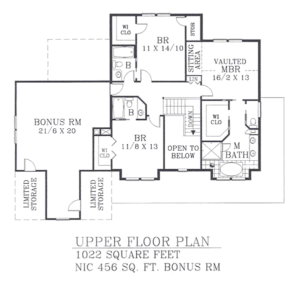 upper floor house blueprint