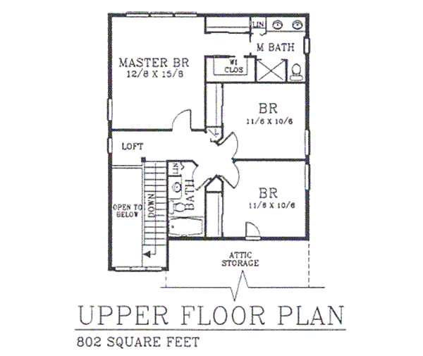 upper floor house blueprint