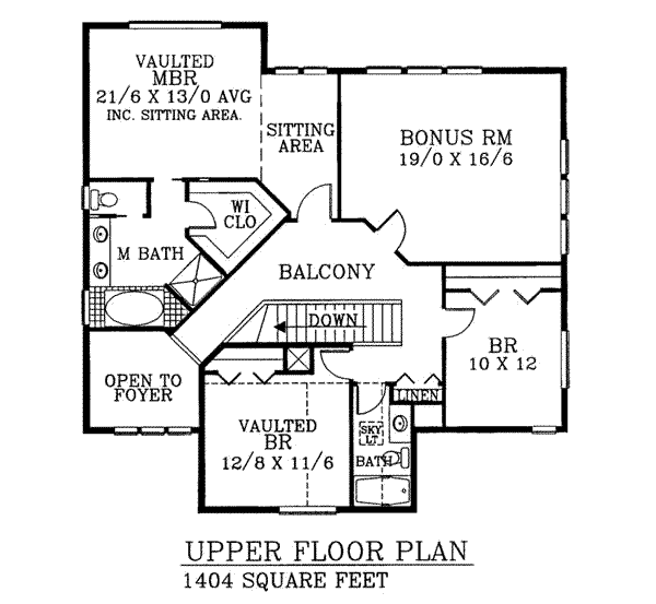 upper floor house blueprint