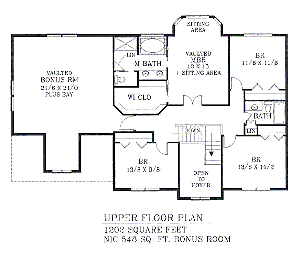 upper floor house blueprint