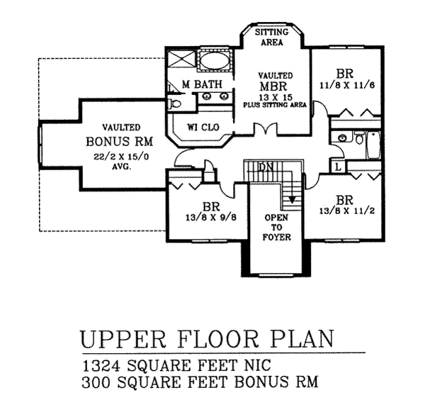 upper floor house blueprint