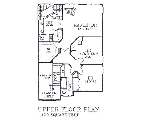 upper floor house blueprint