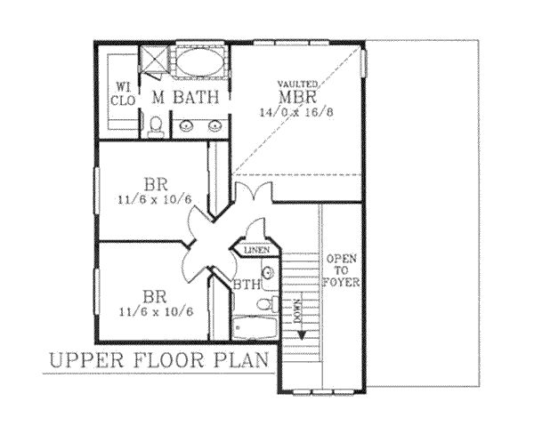 upper floor house blueprint