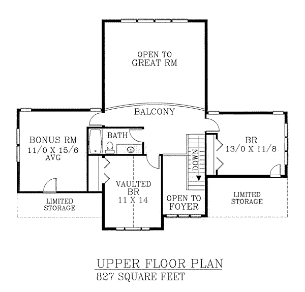 upper floor house blueprint