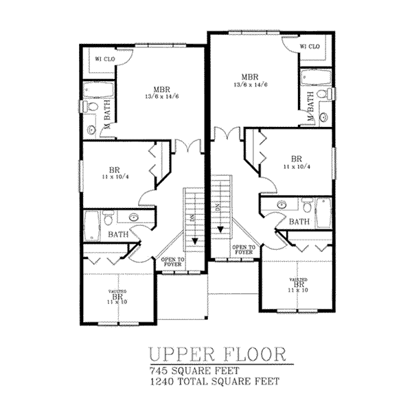 upper floor house blueprint