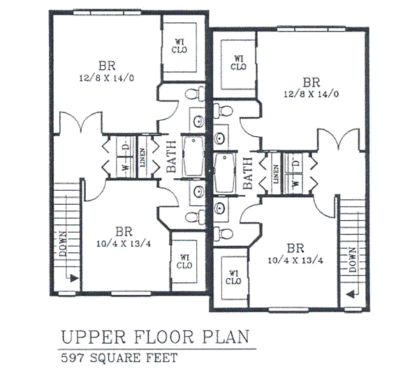 upper floor house blueprint