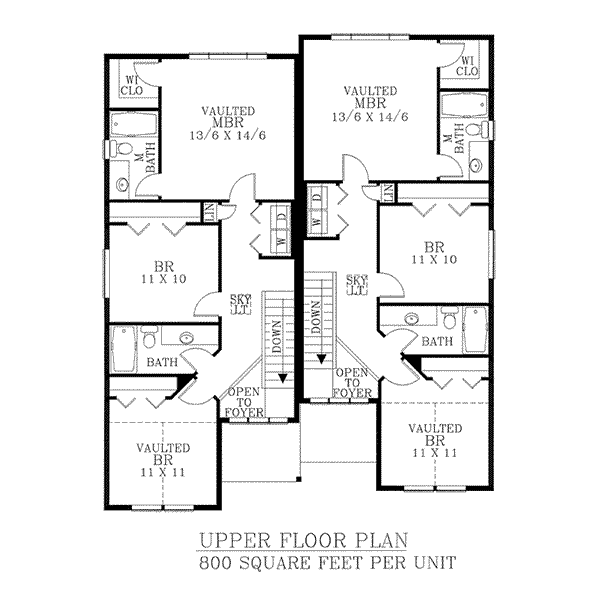 upper floor house blueprint