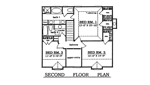 upper floor house blueprint