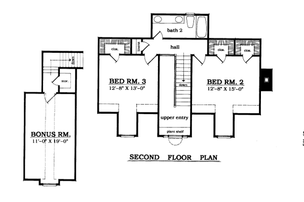 upper floor house blueprint