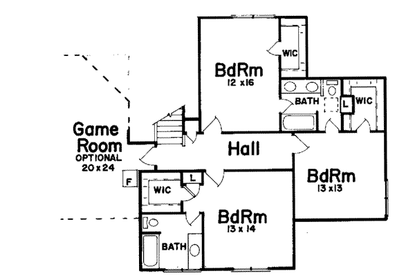 upper floor house blueprint