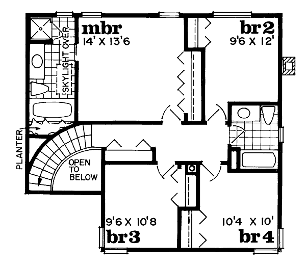 upper floor house blueprint