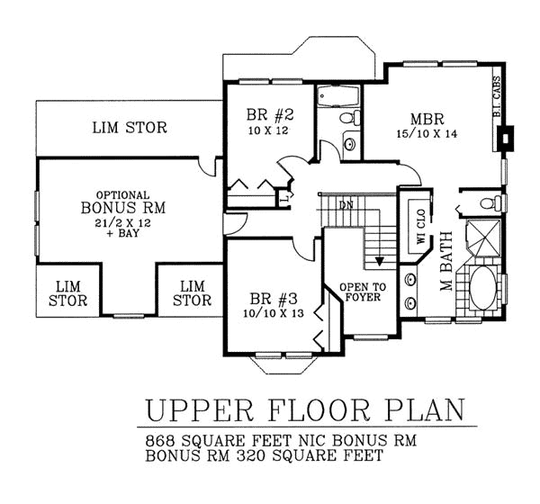 upper floor house blueprint