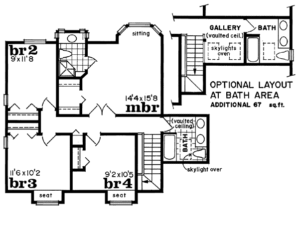 upper floor house blueprint
