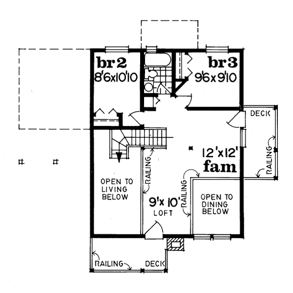 upper floor house blueprint