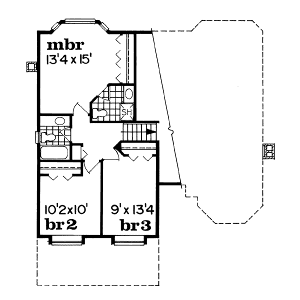 upper floor house blueprint