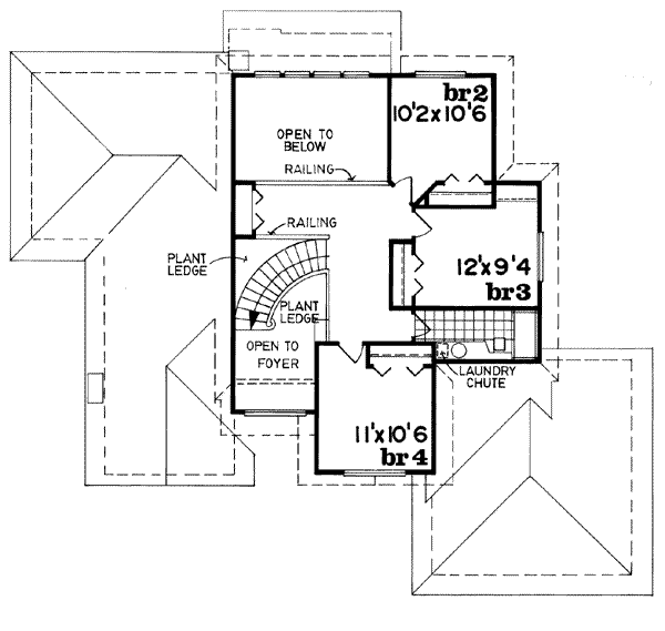 upper floor house blueprint
