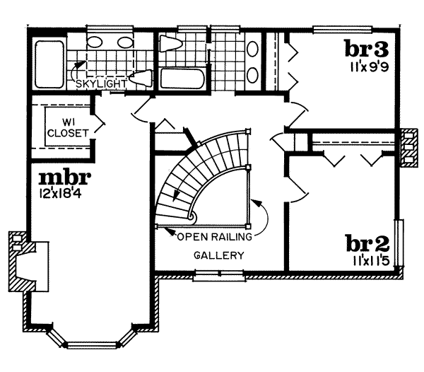 upper floor house blueprint