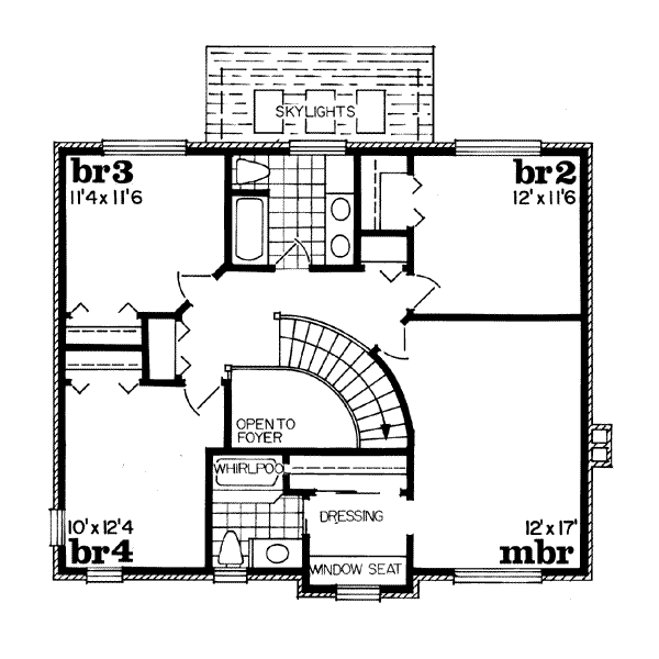 upper floor house blueprint