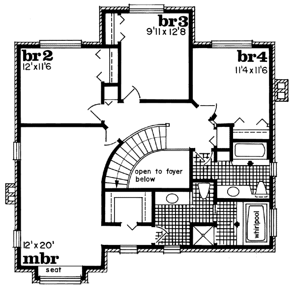 upper floor house blueprint
