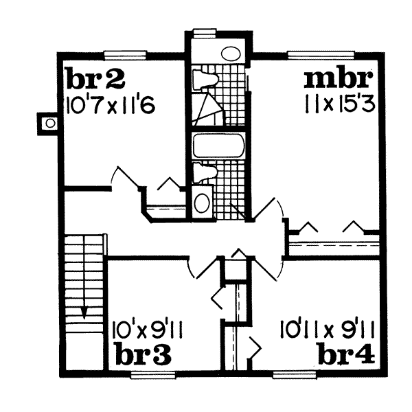 upper floor house blueprint