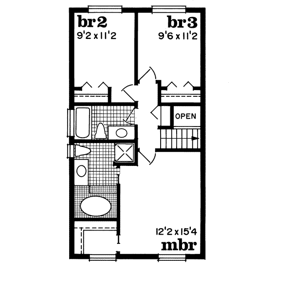 upper floor house blueprint