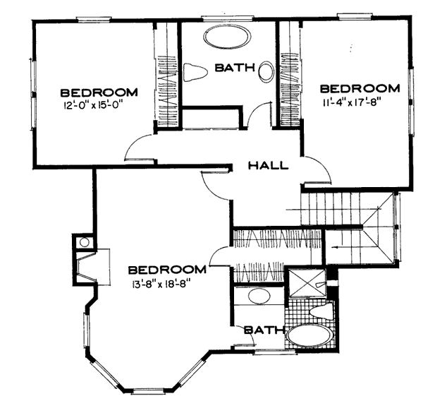upper floor house blueprint