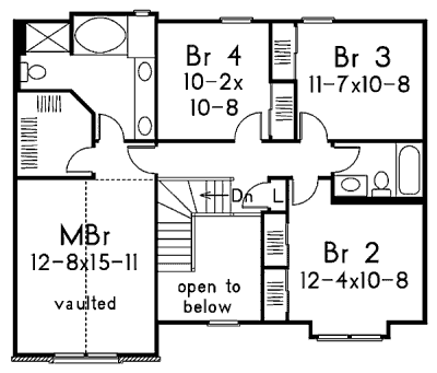 upper floor house blueprint