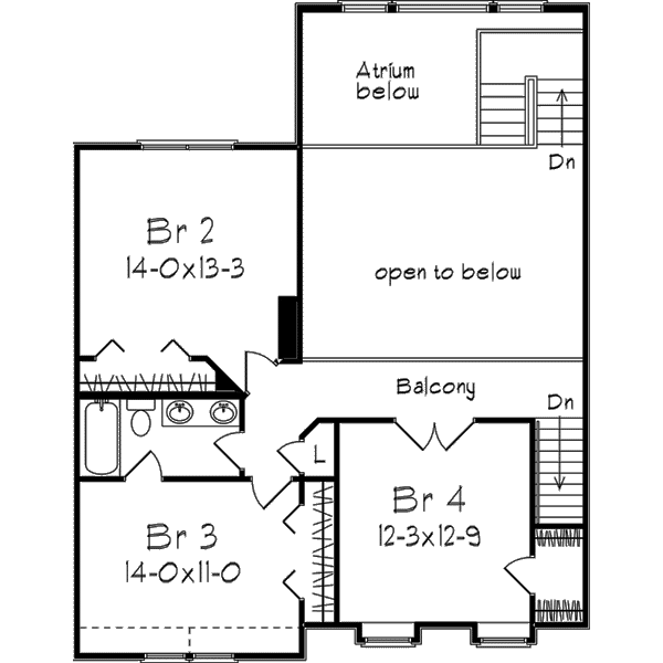 upper floor house blueprint