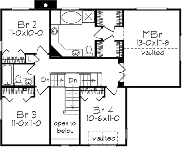 upper floor house blueprint