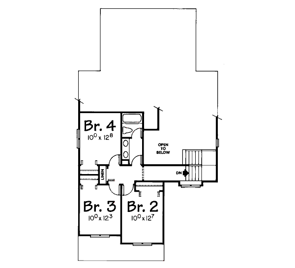 upper floor house blueprint
