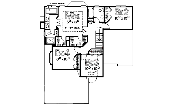 upper floor house blueprint