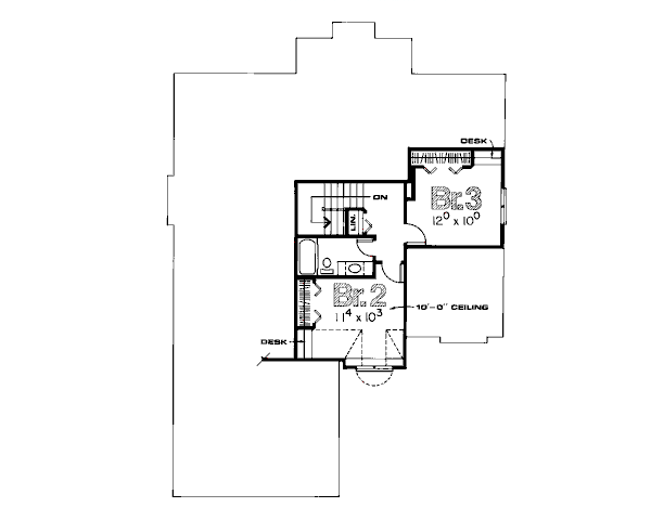 upper floor house blueprint
