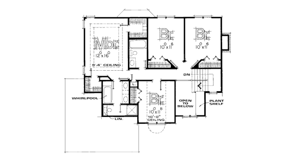 upper floor house blueprint