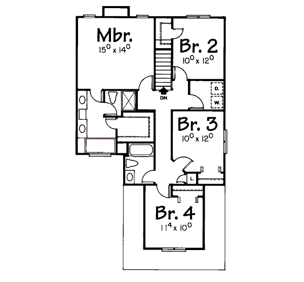 upper floor house blueprint