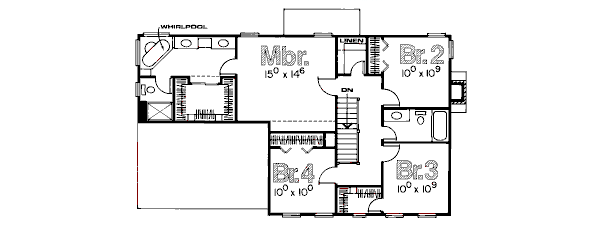 upper floor house blueprint