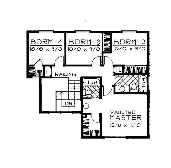 upper floor house blueprint